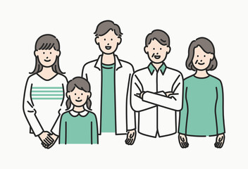 女の子がいる家庭・仲良し家族
