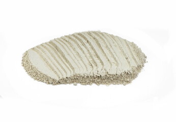 Ashwagandha pile isolated on white. Ashwagandha powder isolated on white 