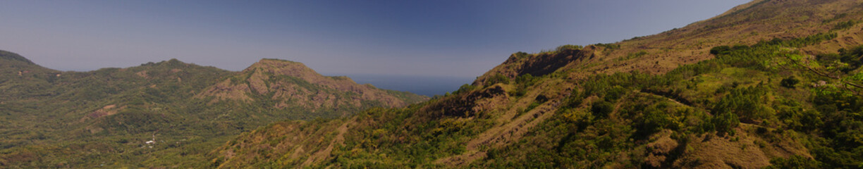 Mountains panorama Flores Indonesia