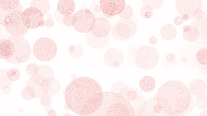 Pastel Rose Gold Pink Glitter Abstract Round Shape Background Texture 