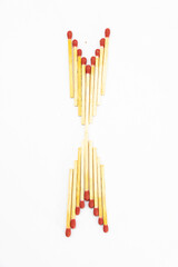 matchstick isolated on white background