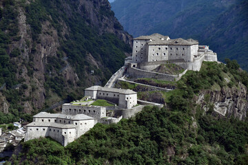 The castle of Bard, a beautiful stronghold that blocked the passage at the beginning of the Aoasta valley