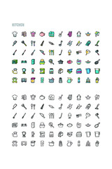 et of modern thin line icons. Outline isolated signs for mobile and web. High-quality pictograms. Linear icons set of business, medical, UI and UX, media, money, travel, etc.