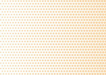 Orange ball halftone abstract background