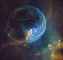 Massive Nebula. Galaxy. Elements of this image furnished by NASA.