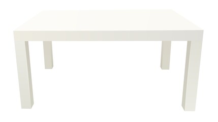 Vector rectangular side table illustration