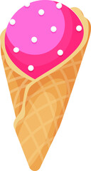 Ice cream isolated vector icon. line, solid food design element. Ice-cream vector icon. food design element. Ice cream.