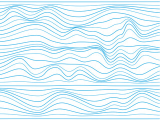 Wavy blue lines made for your project.Overlay blue lines.