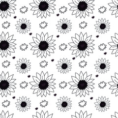 seamless pattern with flowers