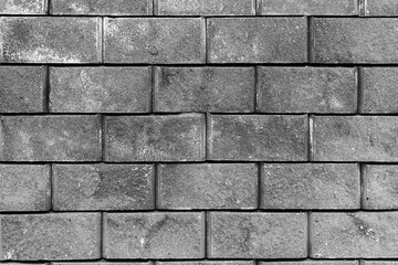modern brickwork. black and white brick texture.
