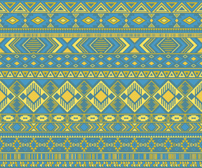 American indian pattern tribal ethnic motifs geometric vector background.