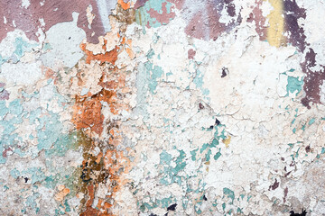 Old painted colorized wall. 