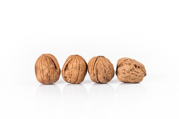 walnut isolated on white background