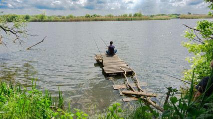 fishing with a friend