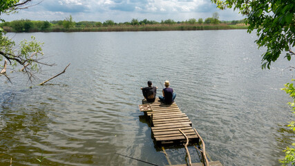 fishing with a friend