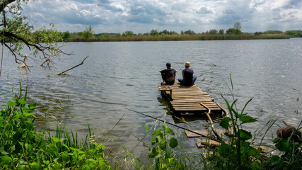 fishing with a friend