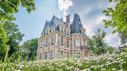 Fototapeta na wymiar Château de Conti, L’Isle-Adam, Val d’Oise, France 