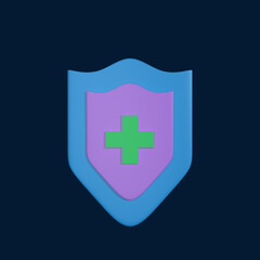 3d icon Medical Shild