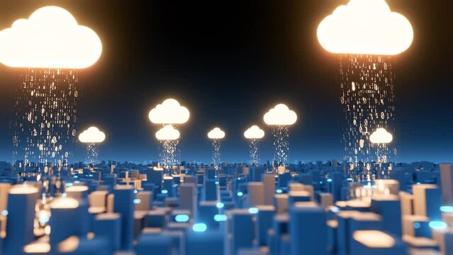 In the city, many people upload digital files. To be stored in the Cloud. There are many types of data transmission and encryption.