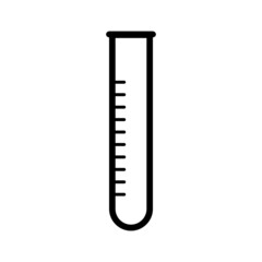 Black line icon for Test Tube 