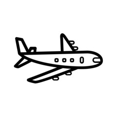 Black line for Aeroplane Icon