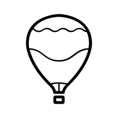 Black line for Air Balloon Icon