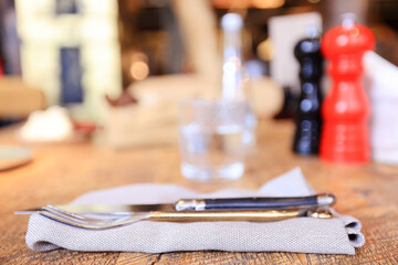 restaurant interior blurred background room serving