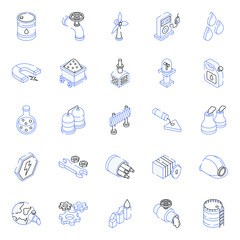 Pack of Industry Isometric Icons