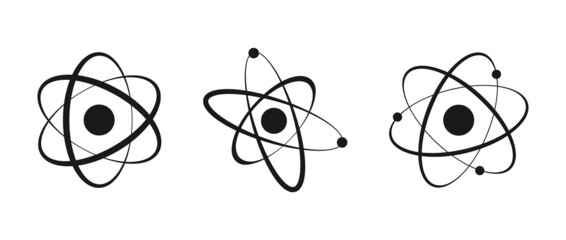 Atom icon vector , atom symbols.