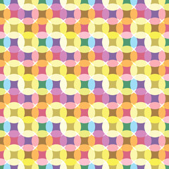 Abstract multicolor background. Pop art circles vector illustration.