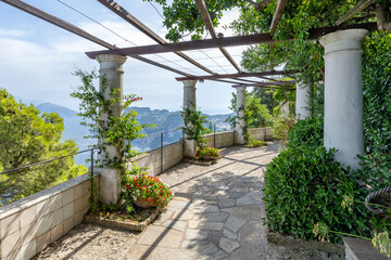Garden at Villa San Michele, Capri Island, Italy 