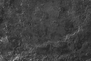 black old wall cracked concrete background / abstract black texture, vintage old background