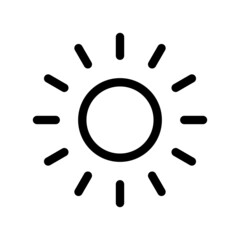 Sun Icon Vector Symbol Design Illustration