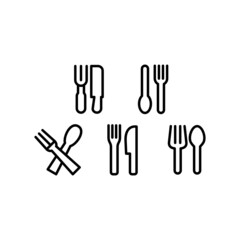 Restaurant Icon Set Vector Symbol Design Illustration