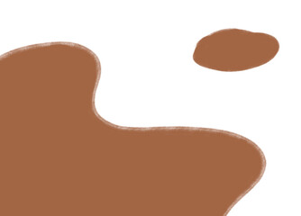Boho freeform pebble background shape and line abstract organic hand drawn illustration
