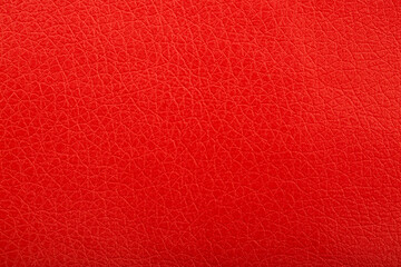 Leather red texture close-up, red skin.