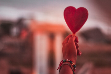 heart on a swing