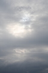 Beautiful clouds. Before the rain Light spots on thunderclouds.