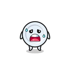 the fatigue cartoon of plate