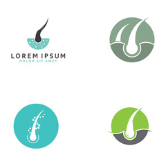 Hair care logo and hair health logo.With illustration template vector design concept