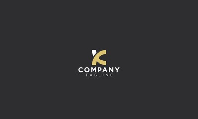 Letter K monogram logo design