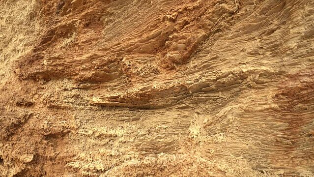 Layers of limestone near the Mediterranean Sea