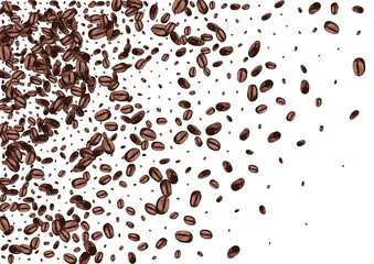 Brown EspressoCoffee Drawn Vector White