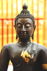 A closeup of a Buddha statue in Thailand
