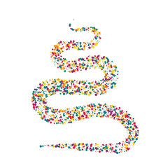 Rainbow Confetti Independence White Background.