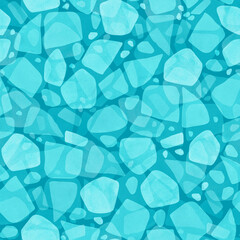 Sea water stylization watercolor seamless pattern