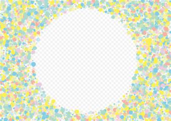 Pastel Dot Celebrate Transparent Background. Top