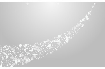 White Dots Vector Grey Background. Overlay