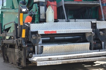 exterior elements of asphalt paver equipment