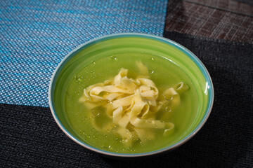 chicken noodle soup without vegetables